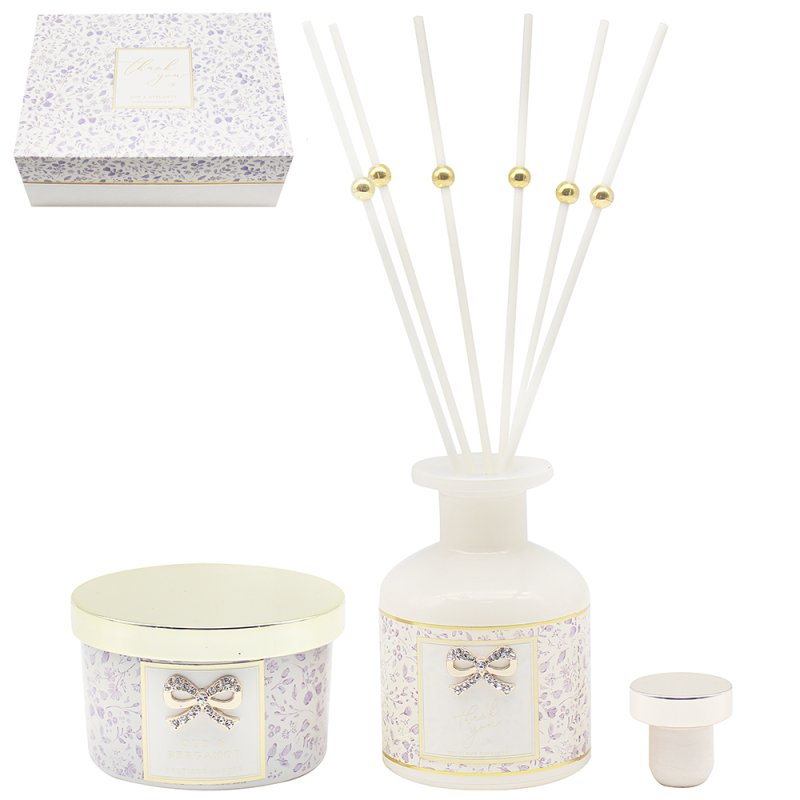 Lesser & Pavey THANK YOU DIFFUSER & CANDLE POMEGRANATE NOIR LP74598