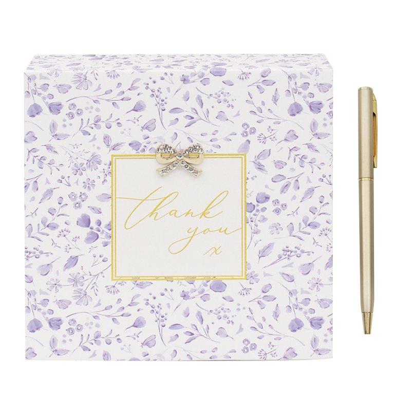 Lesser & Pavey THANK YOU MEMO PAD WITH PEN MADELAINE LP75294