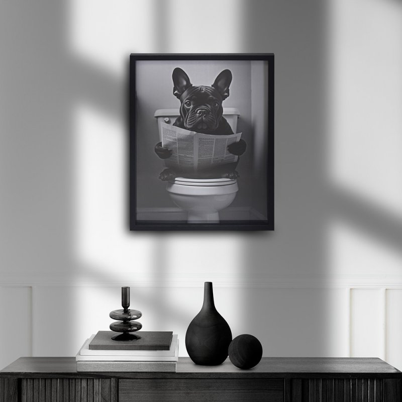 lesser & pavey WALL ART- FRENCH BULLDOG 30X40 CM LP76112