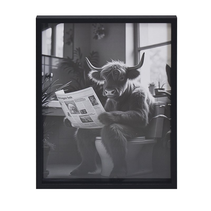 Lesser & Pavey WALL ART- HIGHLAND COW 30X40 CM LP76111