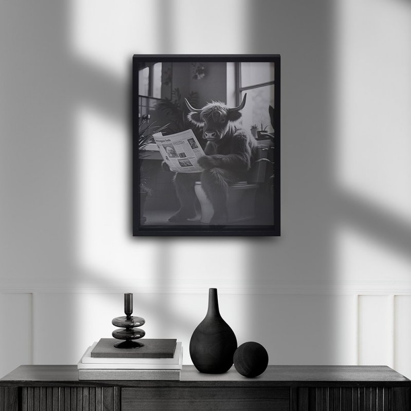 lesser & pavey WALL ART- HIGHLAND COW 30X40 CM LP76111