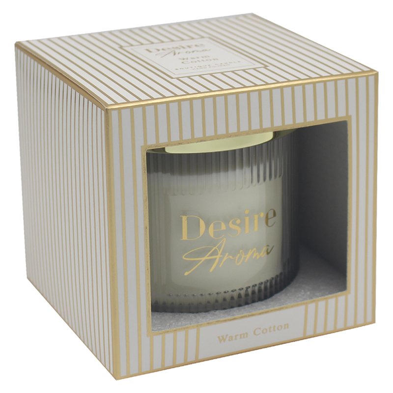 Lesser & Pavey WARM COTTON CANDLE 400GM 36HRS SOY WAX LP75548