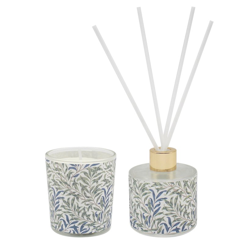 lesser & pavey WILLOW BOUGH CANDLE&DIFFUSER FRESH LINEN LP76850