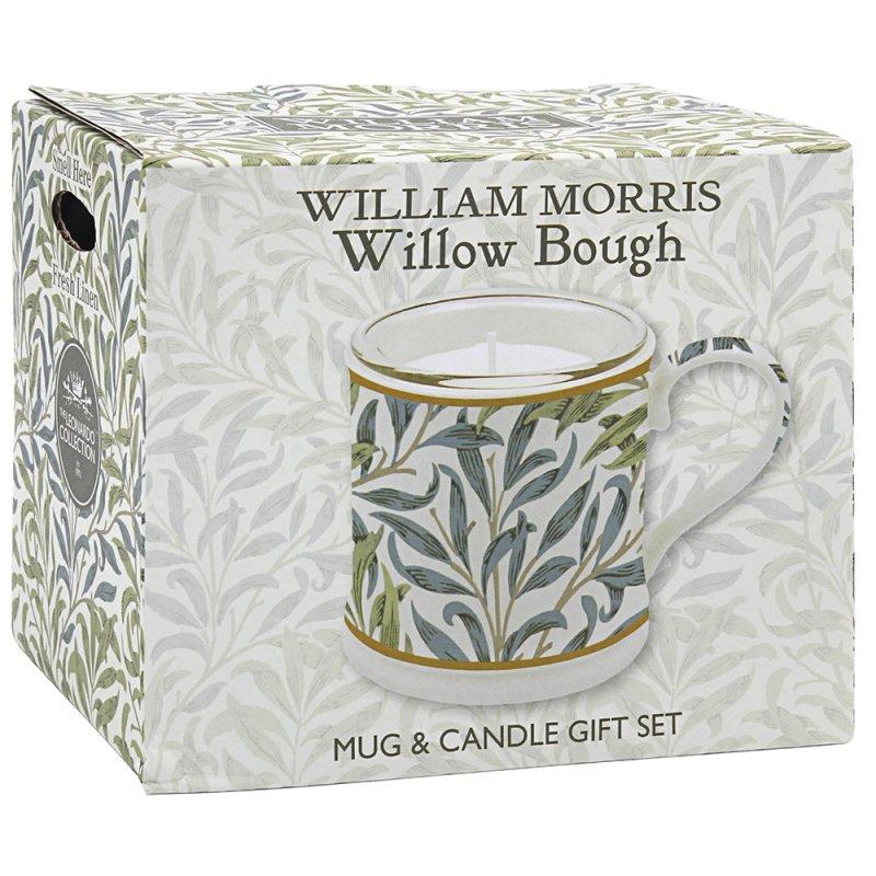 Lesser & Pavey WILLOW BOUGH CANDLE GIFT SET Wm. MORRIS FRESH LINEN LP76657