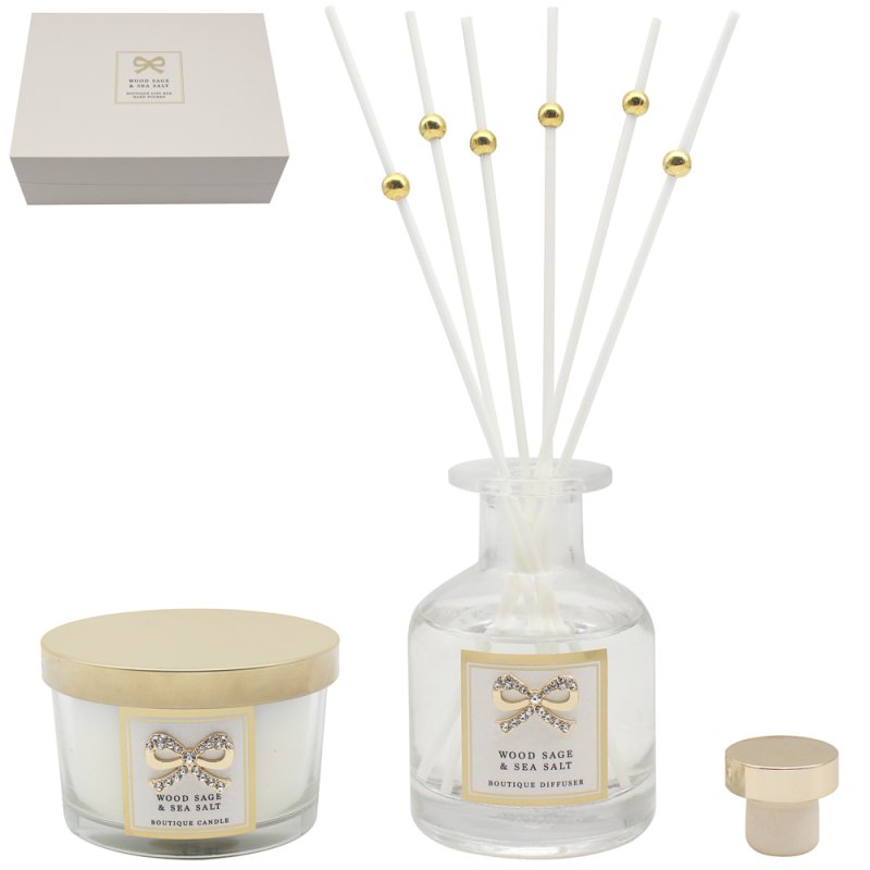 Lesser & Pavey WOODSAGE & SEASALT CAND & DIFFMADELAINE 120ML 16HRS LP74292