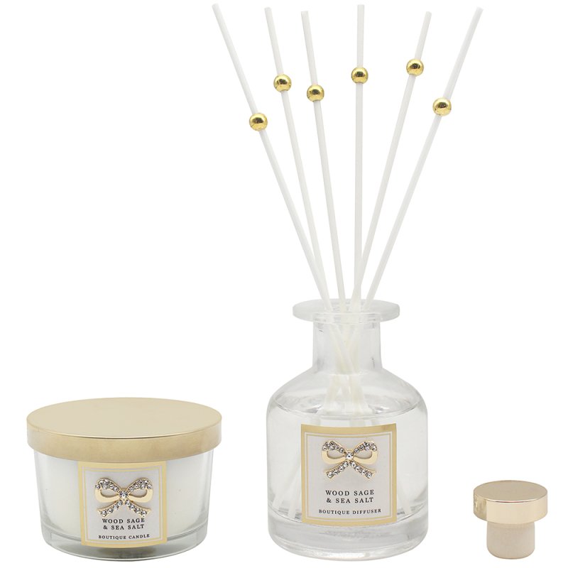 Lesser & Pavey WOODSAGE & SEASALT CAND & DIFFMADELAINE 120ML 16HRS LP74292