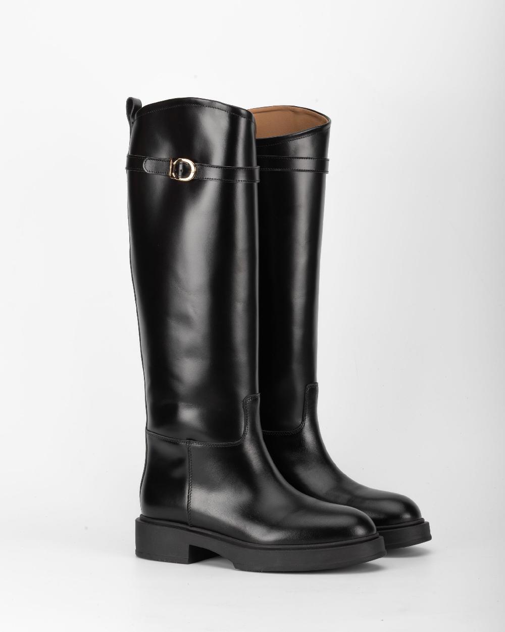 lestrosa GIORGIA COCOA Calf leather > Black