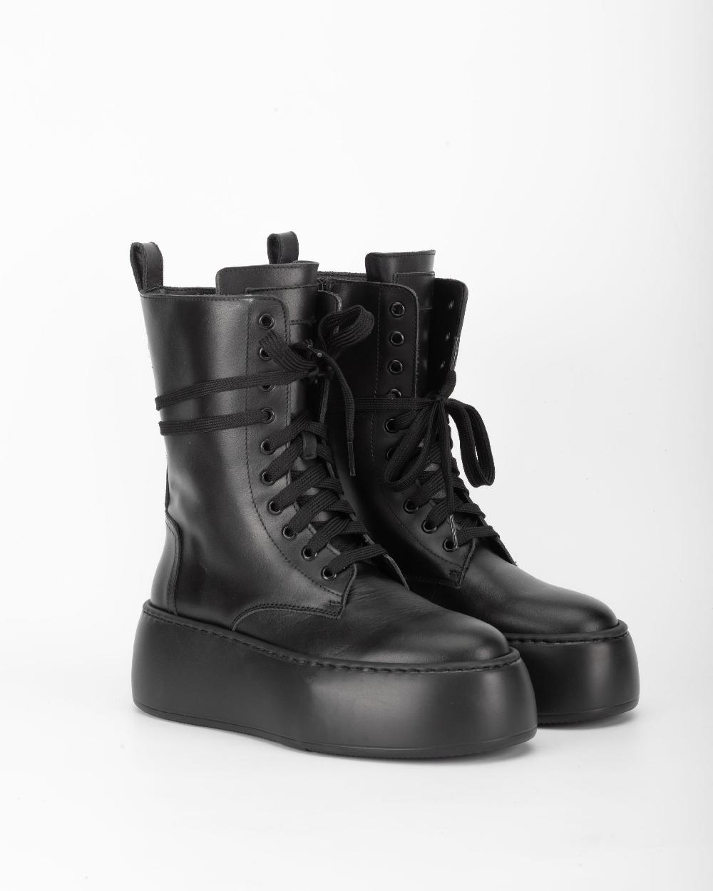 lestrosa LUCKY OLIVE Calf leather > Black