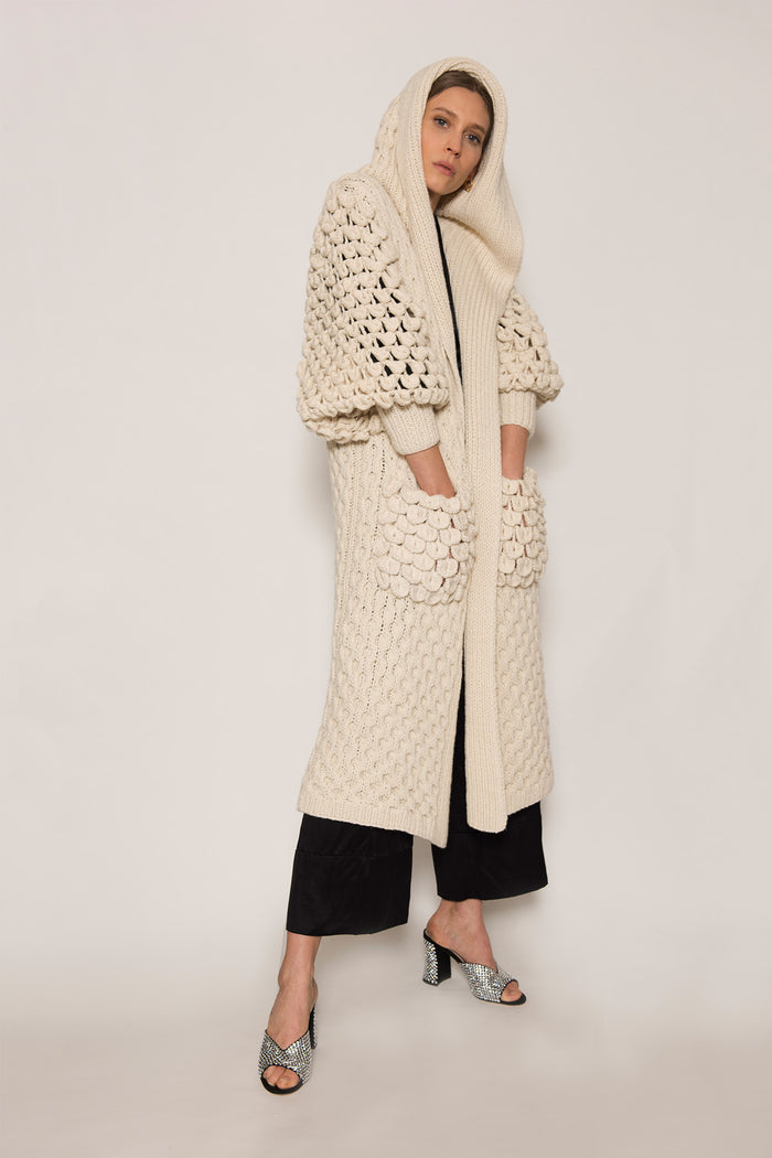 letanne Mia Hooded Cashmere Coat