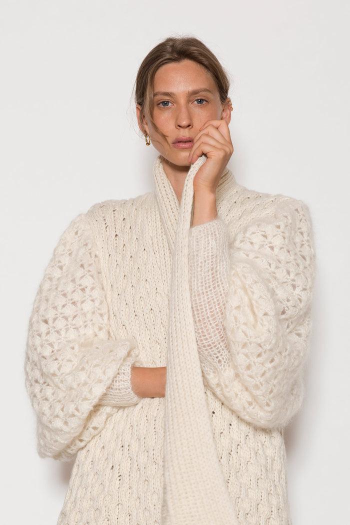 Letanne Mini Amber Cashmere & Silk Sleeve Coat