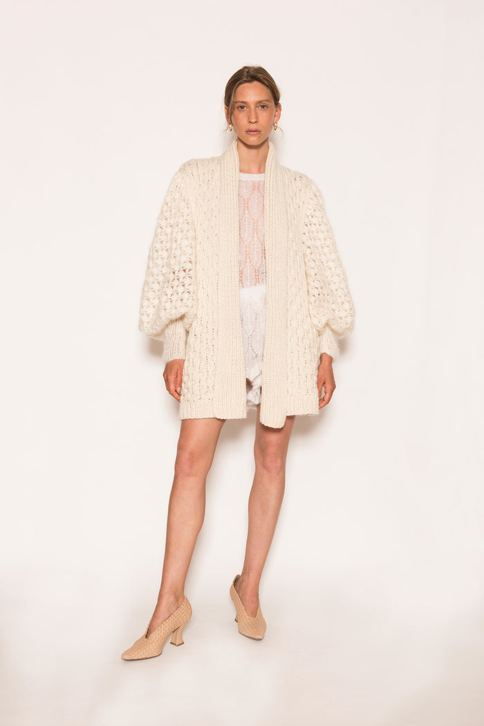 letanne Mini Amber Cashmere & Silk Sleeve Coat