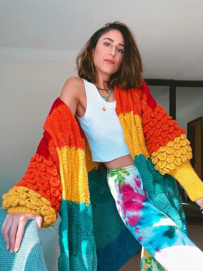 Letanne Soraya Rainbow Cashmere Coat