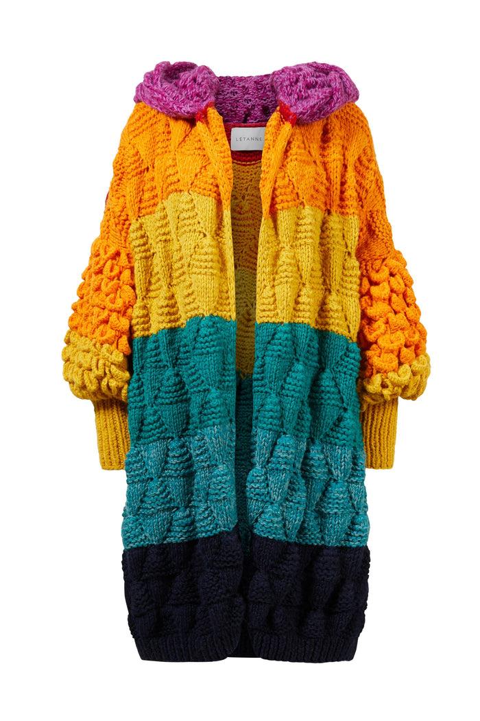 letanne Soraya Rainbow Cashmere Coat