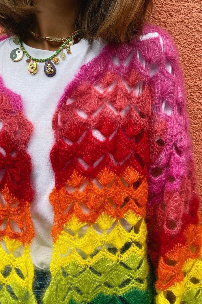 Letanne Summer Rainbow Lace Cardi