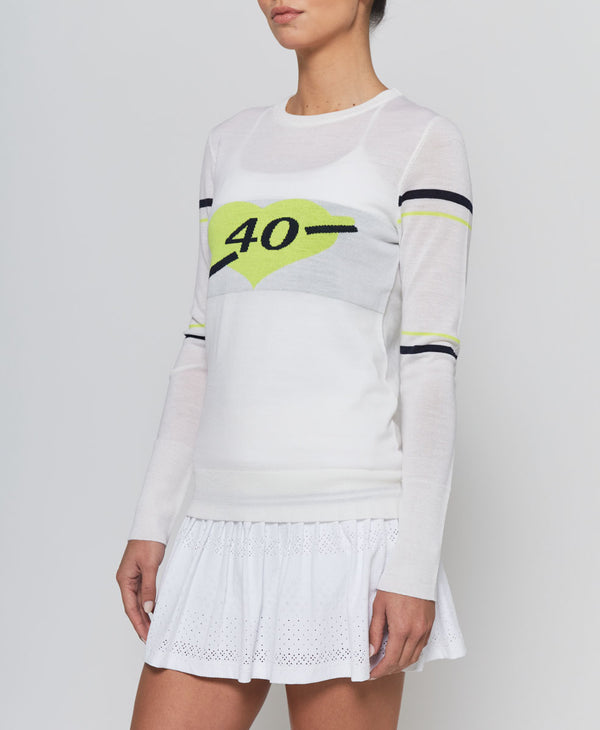 L'etoile 40-LOVE KNIT White