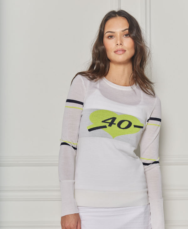L'etoile 40-LOVE KNIT White