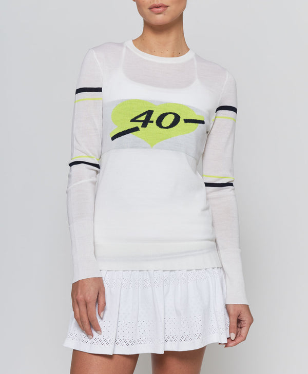 l'etoile 40-LOVE KNIT White