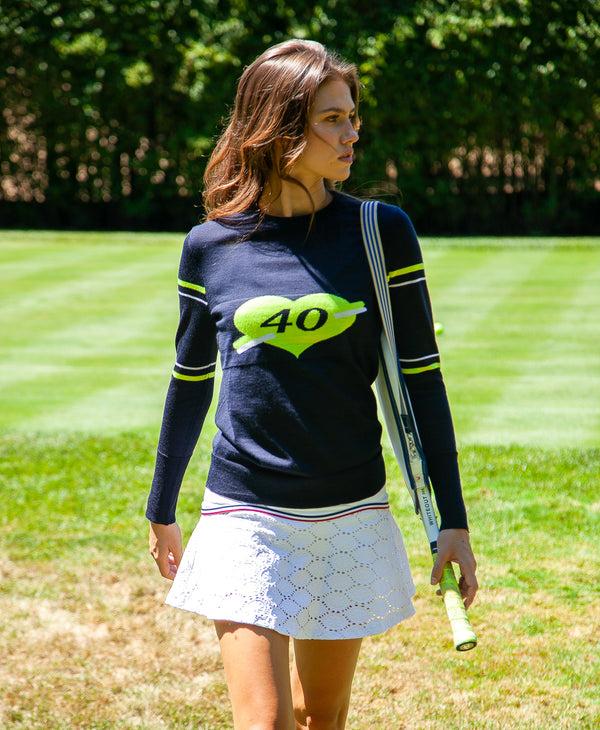 L'etoile FLORAL TEAM SKORT White