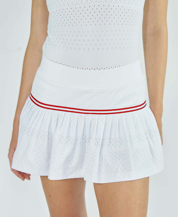 L'etoile LACE SKORT White
