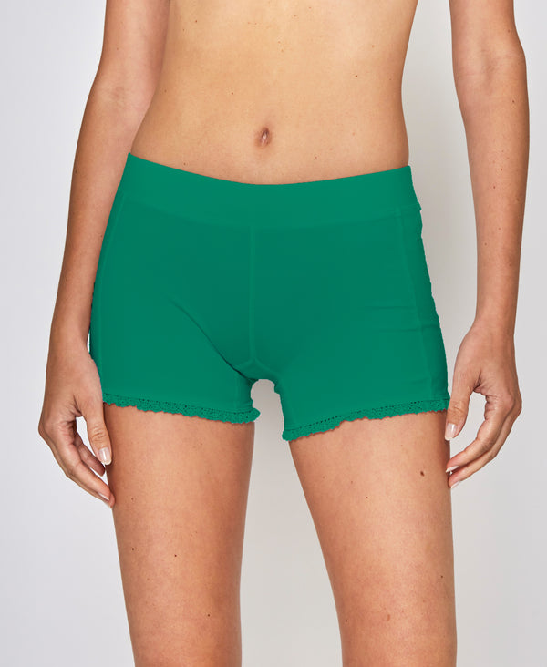 l'etoile LACE TRIM SHORT Green