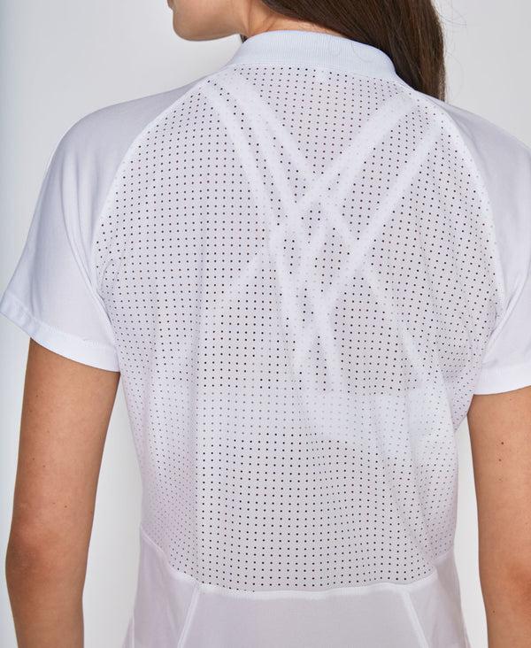 L'etoile MESH ZIP PERFORMANCE DRESS White