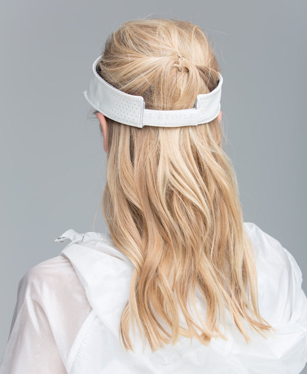 L'etoile PERFORATED LEATHER VISOR White