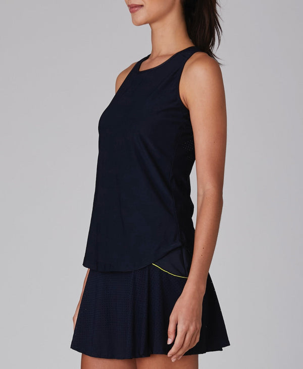 L'etoile PERFORMANCE RACERBACK TANK Navy