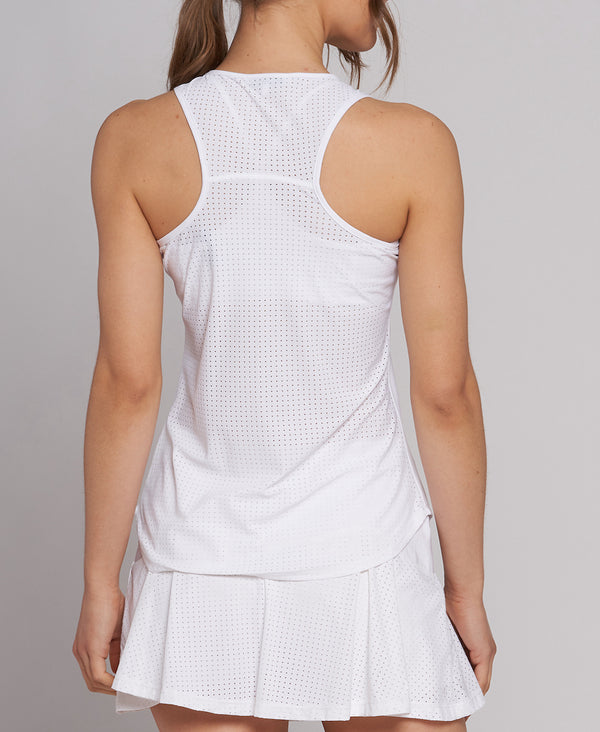 L'etoile PERFORMANCE RACERBACK TANK White