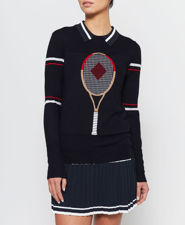 L'etoile RACQUET SWEATER Navy