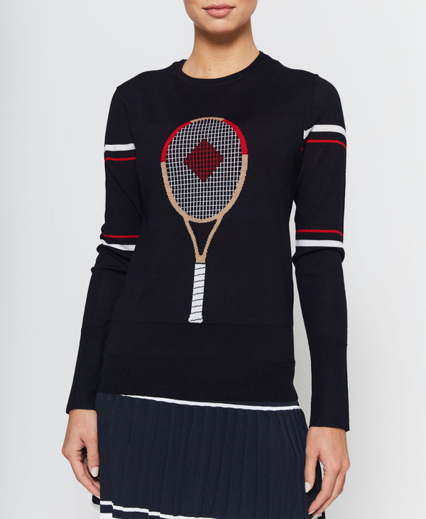 l'etoile RACQUET SWEATER Navy
