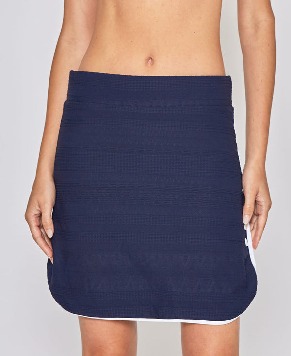 l'etoile SIDE SNAP SKORT Navy