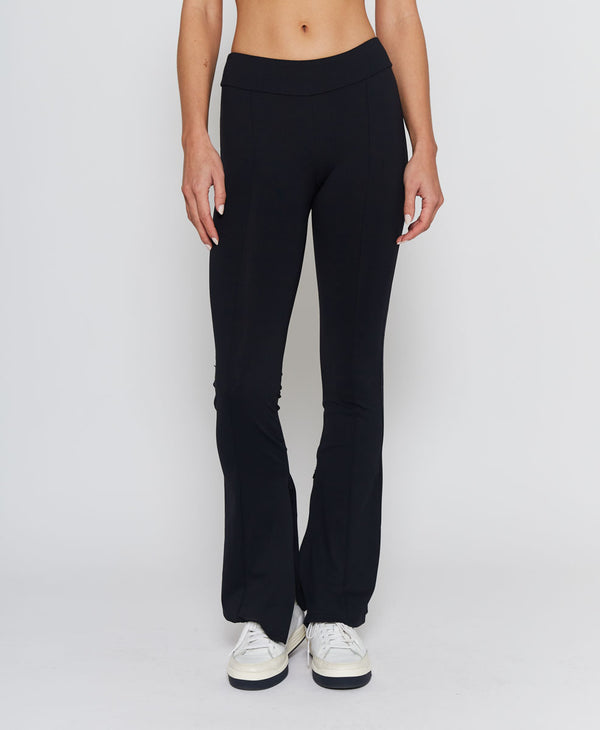 L'etoile SPLIT HEM PANEL PANTS Black