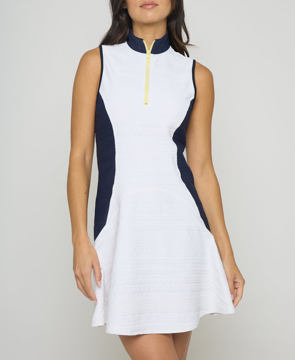 L'etoile ZIP FRONT DRESS Navy