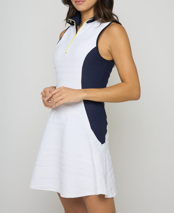 L'etoile ZIP FRONT DRESS Navy