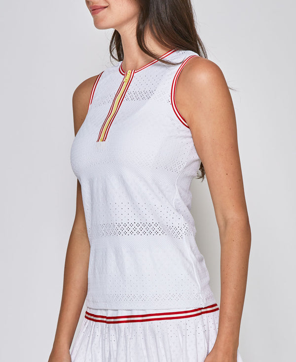 L'etoile ZIP FRONT TANK White
