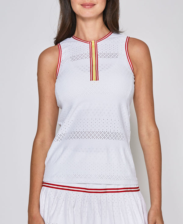 l'etoile ZIP FRONT TANK White