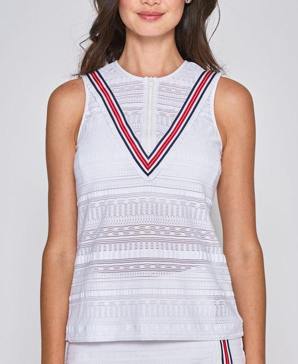 l'etoile ZIP FRONT TANK White