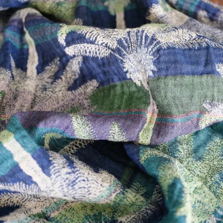 Létol AMIRA 1 EMERAUDE BLEU - Létol Organic Cotton Scarf - New For Spring 2024