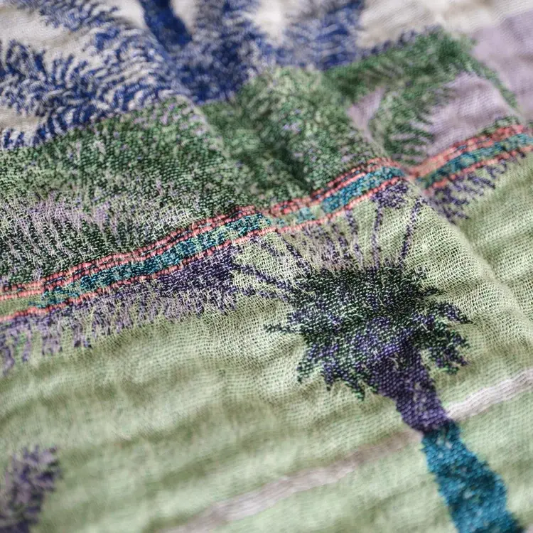 Létol AMIRA 1 EMERAUDE BLEU - Létol Organic Cotton Scarf - New For Spring 2024