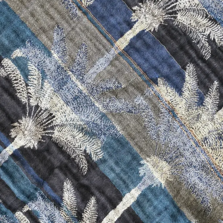 Létol AMIRA 5 MARINE PRUSSE - Létol Organic Cotton Scarf - New For Spring 2024