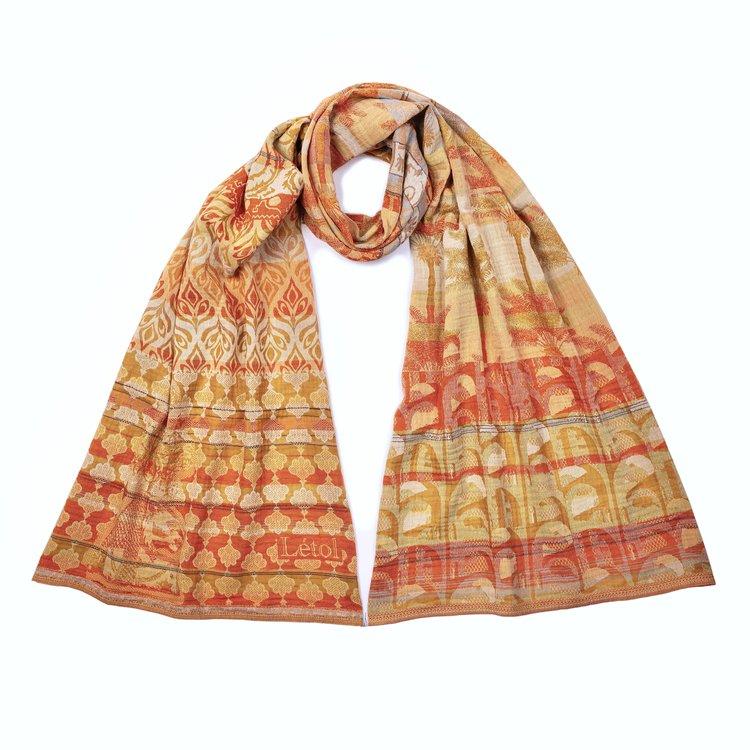 létol AMIRA 902 CURRY - Létol Organic Cotton Scarf - New for Spring 2024