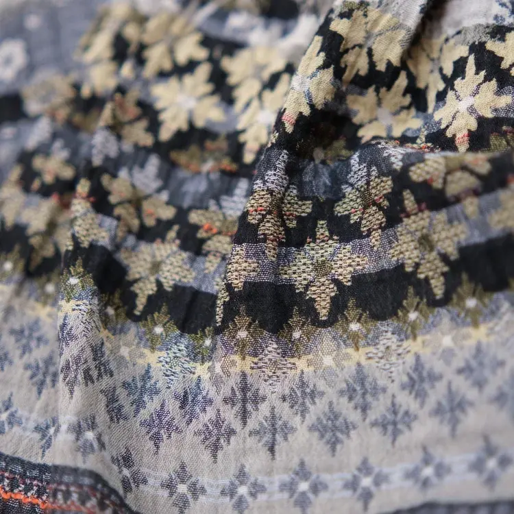 Létol Anoushka 1 Noir - Létol Organic Cotton Scarf Made In France - Permanent Collection