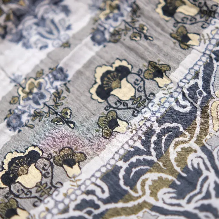 Létol Anoushka 1 Noir - Létol Organic Cotton Scarf Made In France - Permanent Collection