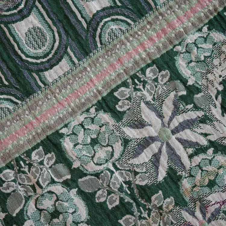 Létol BIRDY 1 GREEN - Létol Organic Cotton Scarf - Spring 2023 Collection