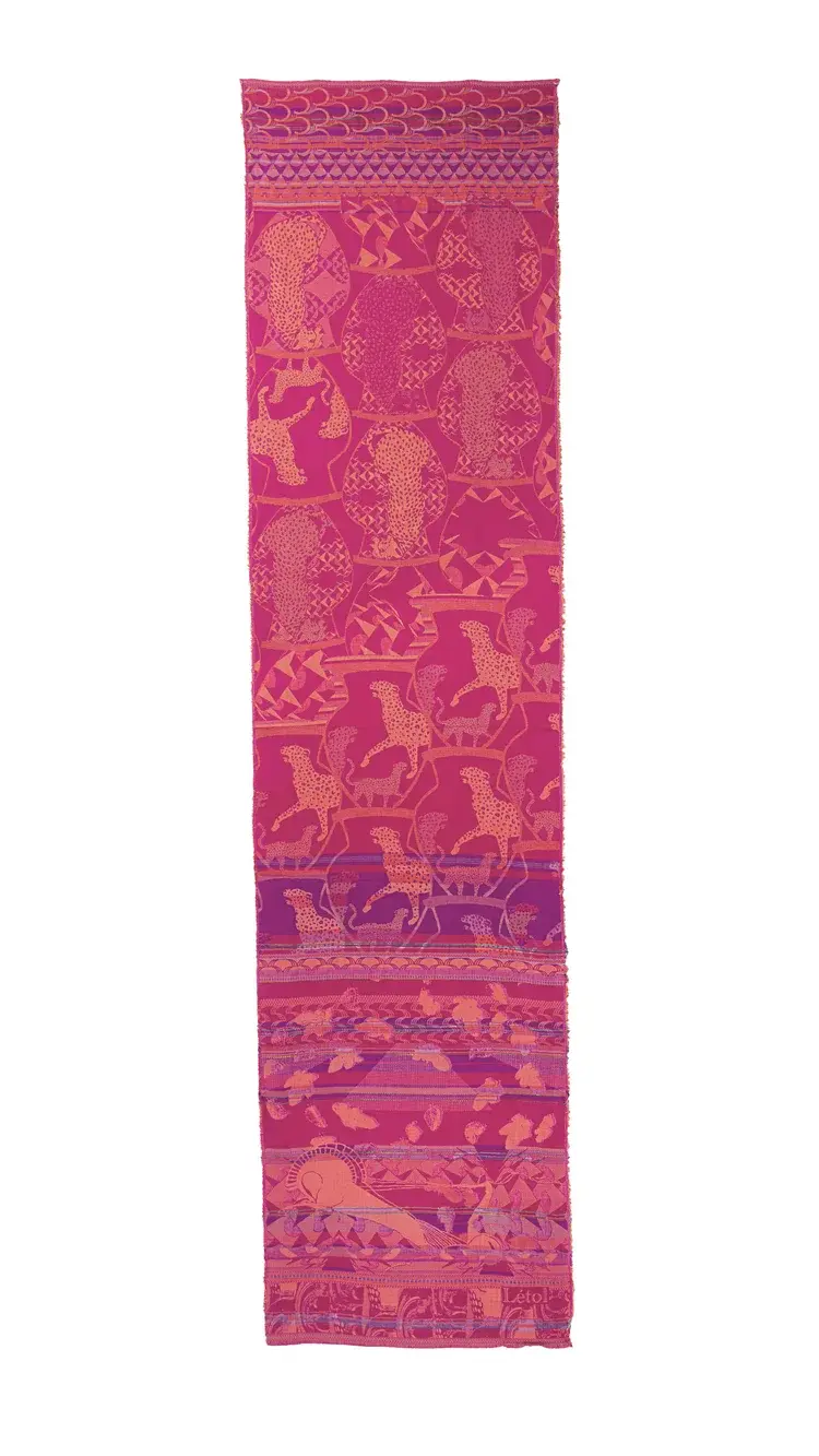 Létol Carine 501 Tyrien Orange - Létol Organic Cotton Scarf - Fall 2023 Collection