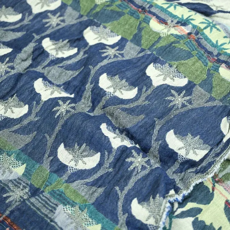 Létol CRISTINA 1 JEANS VERT - Létol Organic Cotton Scarf - New Spring 2025 Collection