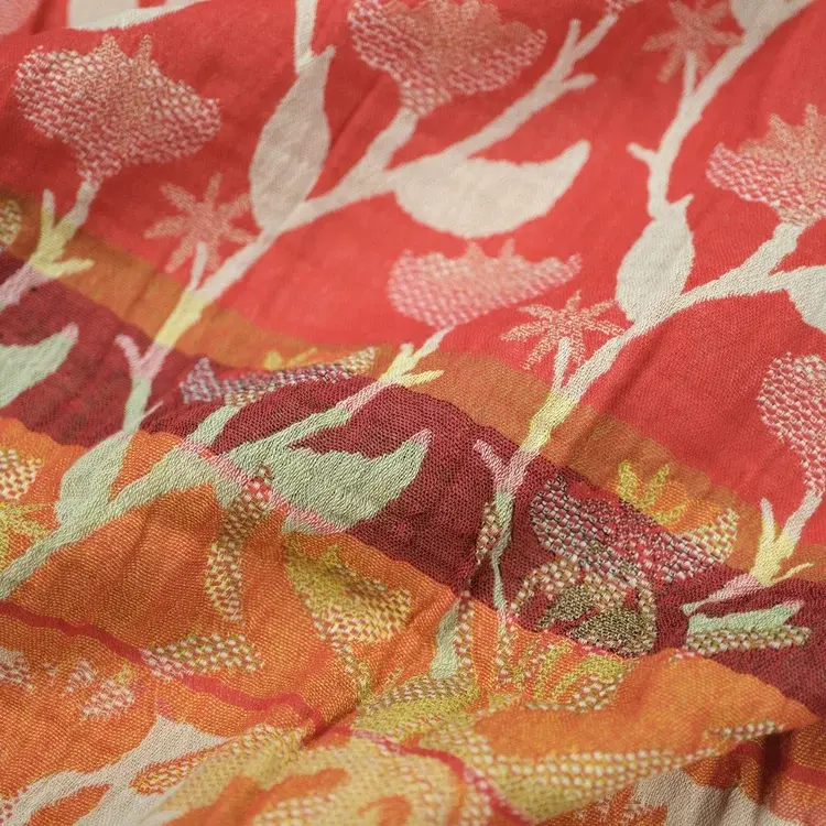 Létol CRISTINA 202 ROUGE - Létol Organic Cotton Scarf - New Spring 2025 Collection