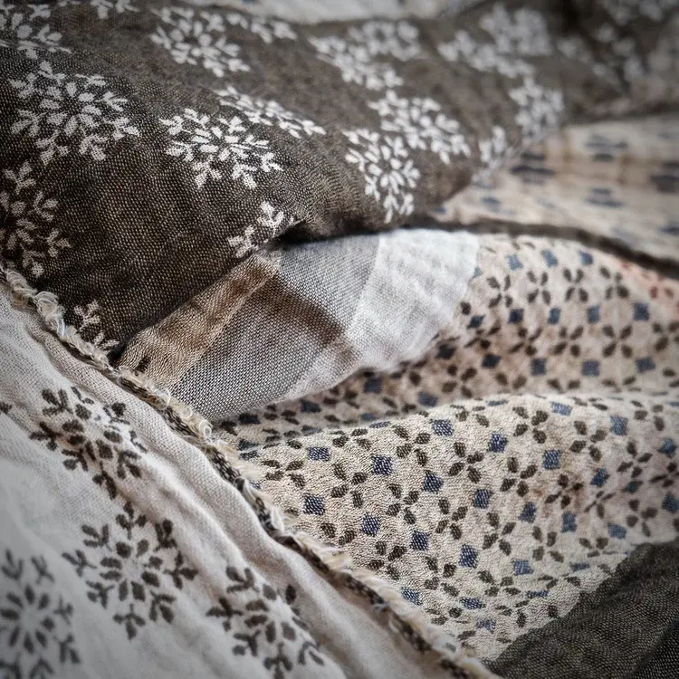 Létol Daphné 5 Ardoise - Létol Organic Cotton Scarf Made In France - Permanent Collection