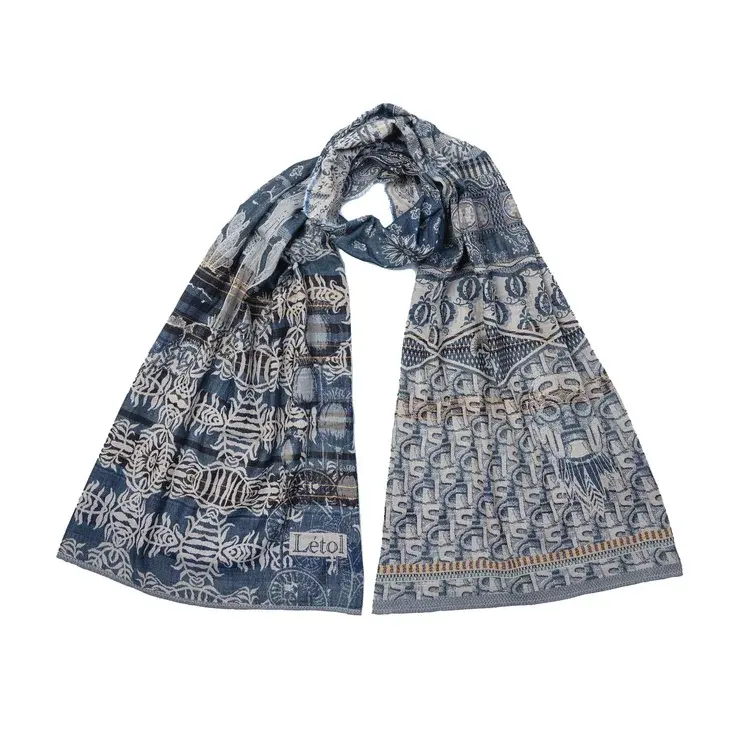létol DIEGO 2 DENIM - Létol Organic Cotton Scarf - New Spring 2025 Collection