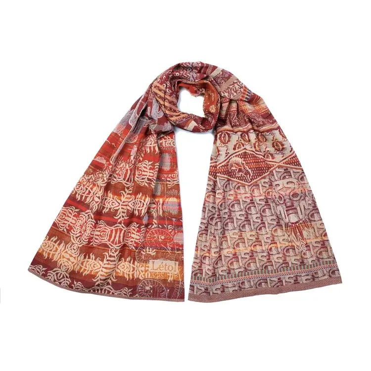 létol DIEGO 201 PAPRIKA - Létol Organic Cotton Scarf - New Spring 2025 Collection
